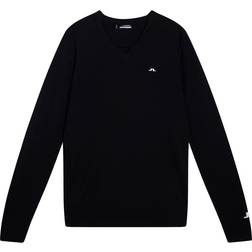 J. Lindeberg Lymann Knitted Sweater Herre Pullover Black