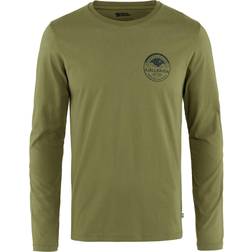 Fjällräven Mens Forever Nature Badge Long Sleeve - Grön