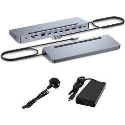 I-TEC USB-C Metal Ergonomic Display Docking Station with Power