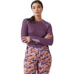 Helly Hansen Women's Lifa Merino Midweight Crew Layer Lila