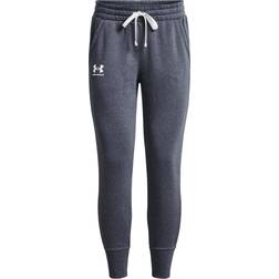 Under Armour Rival Fleece Joggers Downpour Gray, Female, Tøj, Træning, Blå