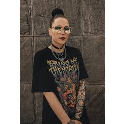ROCK OFF Bring Me The Horizon T-shirt - Smoking Dinosaur
