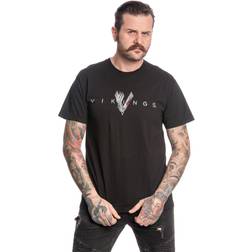 Vikings T-shirt - Welcome To Valhalla - Herrer - Sort