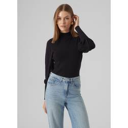 Vero Moda Stickad Tröja Black