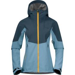 Bergans Senja Hybrid Softshell Jacket - Smoke Blue/Orion Blue/Light Golden Yellow
