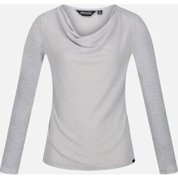 Regatta Women's Womens/Ladies Frayda Long Sleeved T-Shirt Grey/Cyberspace