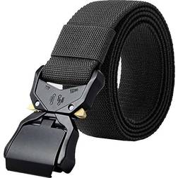 Duke Mens plus d555 tactical stretch webbing belt black