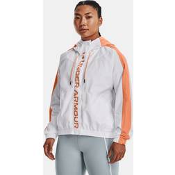 Under Armour RUSH Woven Full-Zip Jacket Dam, WHITE