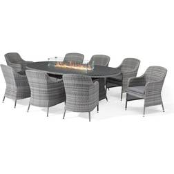 Maze Santorini Patio Dining Set, 1 Table incl. 8 Chairs