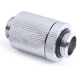 AlphaCool ES D-Plug 25.5mm G1/4 AG to G1/4 AG Chrome