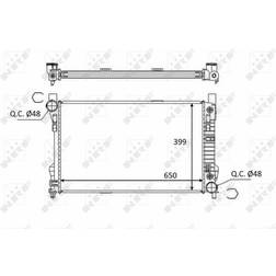 NRF Kühler, Motorkühlung 58390
