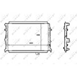 NRF Radiator 58398 Aluminium 650 438 22