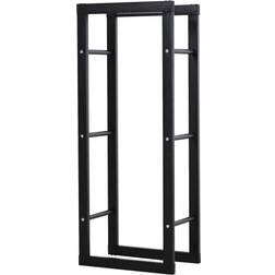 Homcom Kaminholzständer schwarz B/H/T: ca. 40x100x25 cm ca. 4,75 kg