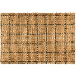 Dixie Freja Dörrmatta Jute Rutig Brun, Grå, Natur cm