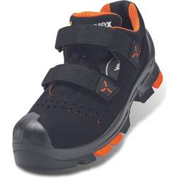 Uvex Sandalen S1P schwarz, orange Weite Gr. schwarz