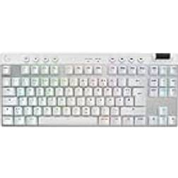 Logitech G PRO X TKL Clavier Backlit Bluetooth 2.4 GHz QWERTZ Allemand Commutateur Tactile Blanc