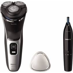 Philips S3143/02 Rasoio Elettrico Wet & Dry Nero/Argento