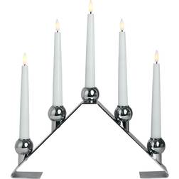 Watt & Veke Luna Chrome Candle Bridge 13"