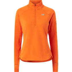 New Balance Heat Grid Half-Zip Longsleeve Women Orange