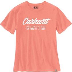 Carhartt damen crafted graphic s/s t-shirt hibiscus heather