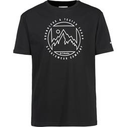 Columbia – Rapid Ridge – Svart mönstrad t-shirt-Svart/a