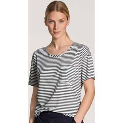 Calida Damen 100% Nature Top, Dark Lapis Blue