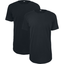 Urban Classics T-shirt Pre-Pack Shaped Long Tee 2-Pack för Herr svart