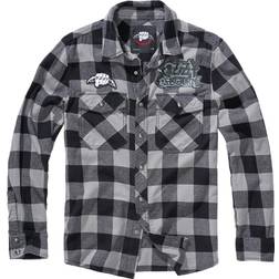 Brandit Ozzy Checkshirt Svart Charcoal, 2XL