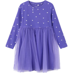 Name It Girl's Ofelia Dress - Purple Opulence