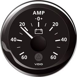 VDO amp. Meter 60a, sort ø52mm
