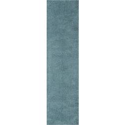 THE RUGS Shaggy Soft & Elegant Blue 80x300cm