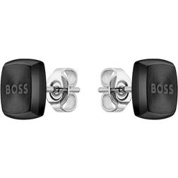 BOSS Jewellery Black Ion Plated Yann Earrings