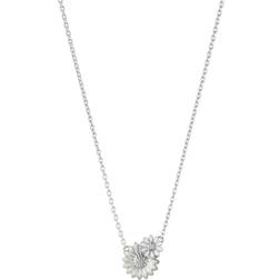 Georg Jensen Daisy Pendant Necklace - Silver/White