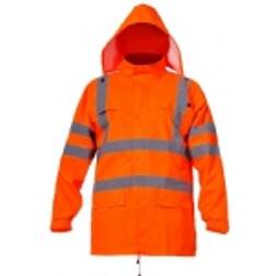 HIGH VISIBILITY RAIN JACKET, ORANGE, 2XL" CE, LAHTI