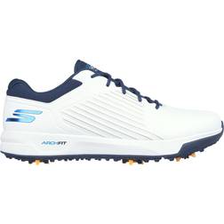 Skechers Go Golf Elite Vortex Waterproof Spiked Shoes White/Navy/Blue