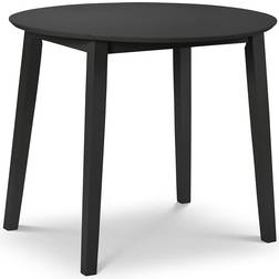 Julian Bowen Coast Black Dining Table 90cm