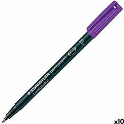Staedtler Folienstift Lumocolor F Permanent Violett 10 Stück