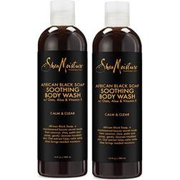 Shea Moisture African Black Soap Body Wash 384ml 2-pack