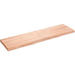 vidaXL 180x50x6 behandlet egetræ Væghylde
