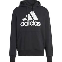 adidas Essentials French Terry Big Logo hættetrøje Black