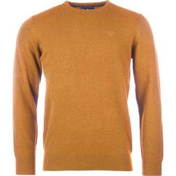 Barbour Men's Essential Lambswool Crew Neck, XXL, Dark Copper