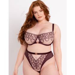 Scantilly Fig/Latte Lovers Knot Balcony Bra