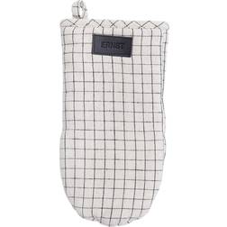 Ernst Grytvante Rutig Ofenhandschuh Topflappen Schwarz, Weiß, Beige