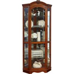 Pulaski Mirrored Corner Curio Storage Cabinet