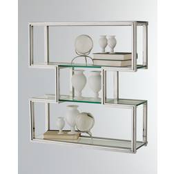 Global Views One Up Glass/Metal Wall Shelf