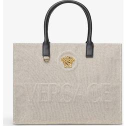 Versace La Medusa Canvas Shoppingväska - Beige