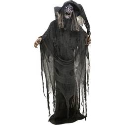 Haunted Hill Farm 69-In. Standing Witch, Indoor/Covered Figurine