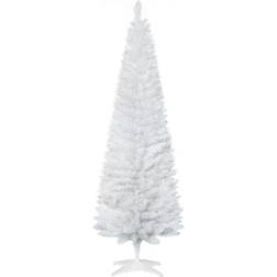 Homcom 6ft Tall Slim Noble Fir Unlit Christmas Tree