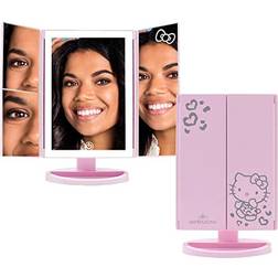 Impressions Vanity Hello kitty mirror lights trifold led tri-tone makeup white