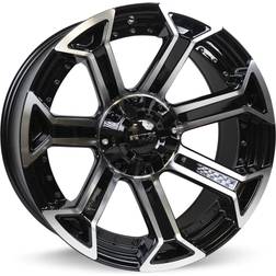 RTX Peak 20x9 6x135/139.7 ET0 CB87.1 Gloss Black Machined Wheel